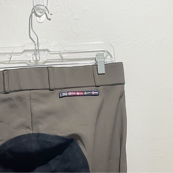 HORZE Women’s Brown Black Dressage Equestrian Breeches Pants Ultra Suede Sz XXS - Picture 7 of 8